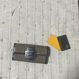 Fendi Brown and Black Wallet